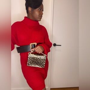 Red Sweater Dress